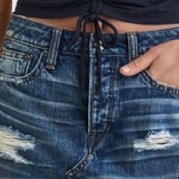 American Eagle Hi Rise Festival Denim Mini Skirt - Picture 4 of 11